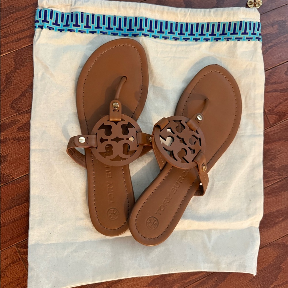 Tory Burch Tan Leather Sandals